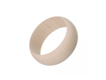 Houten armband rond, 3 cm
