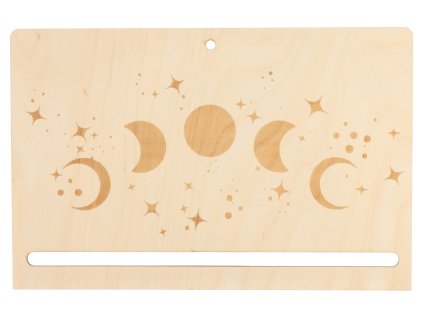 Houten bord - maanfasen