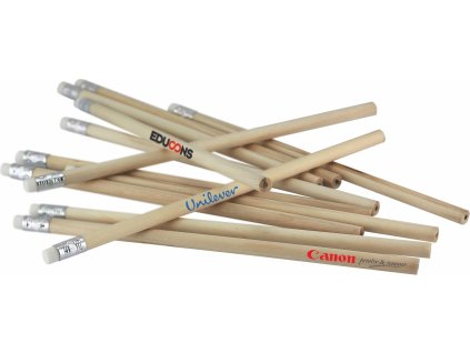 Rond potlood met gum