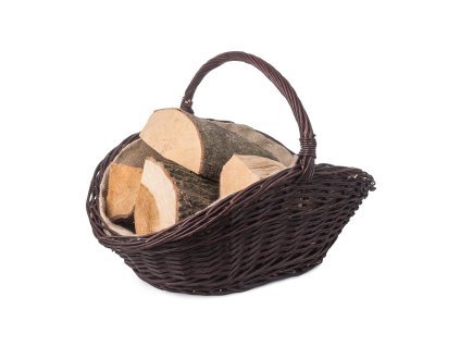 Rieten houtmand, donker
