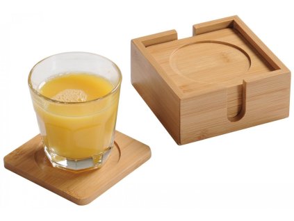 Set van bamboe onderzetters (6 stuks)