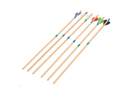 Set van houten pijlen 6 stuks