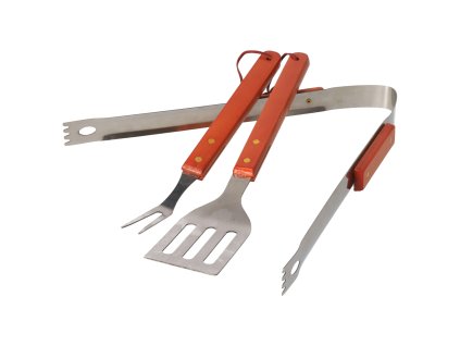 Platte barbecueset - 3 stuks