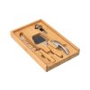 Bamboe kaas- en wijnset