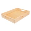 Houten kist 40 x 30 x 6 cm – naturel