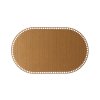 Houten bodem/deksel voor mandje – ovaal eikenhout