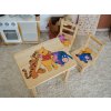Houten kindertafel met stoelen - Winnie de Poeh