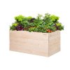 Verhoogd houten bloembed 120 x 60 x 60 cm