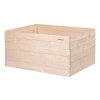 Verhoogd houten bloembed 120 x 80 x 60 cm
