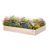 56638 3 dreveny vyvyseny zahon 140 x 80 x 20 cm