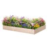Verhoogd houten bloembed 160 x 100 x 20 cm