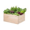 Verhoogd houten bloembed 80 x 60 x 40 cm