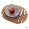 Ovale placemat van kurk - 2 stuks