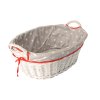 Rieten wasmand met voering MIA II - wit