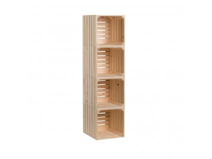 Poličnik iz zabojev 120 x 30 x 35 cm