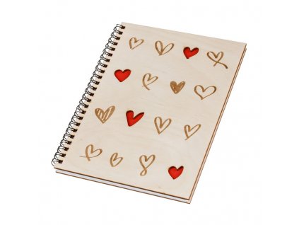 Lesen blok A5 - srčki