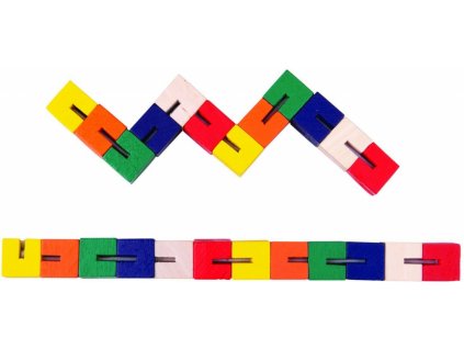 Lesena miselna igra barvna kača