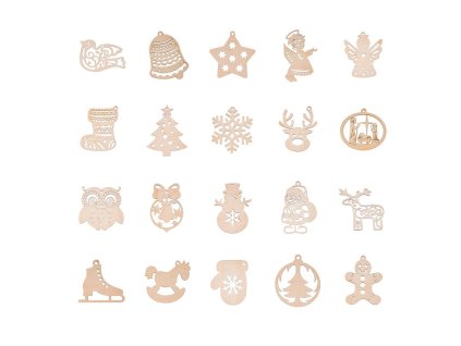 5247 2 kolekce vanocnich ozdob 20 ks