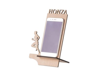 Leseno stojalo za mobilni telefon z lastnim motivom