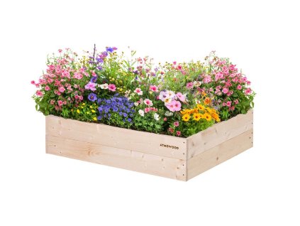 Lesena visoka greda 80 x 60 x 20 cm