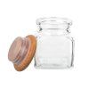 3105 3 sklenena korenka drevena 120ml