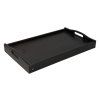 1167 5 dreveny servirovaci stolek do postele 50x30 cm tmavy