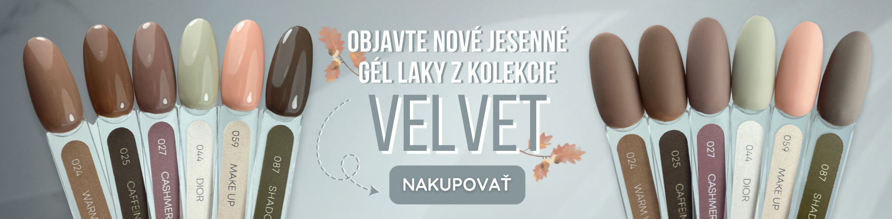 Kolekcia gél lakov Velvet