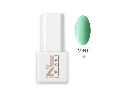 JZ Nails Group farebný gél lak - 135 Mint