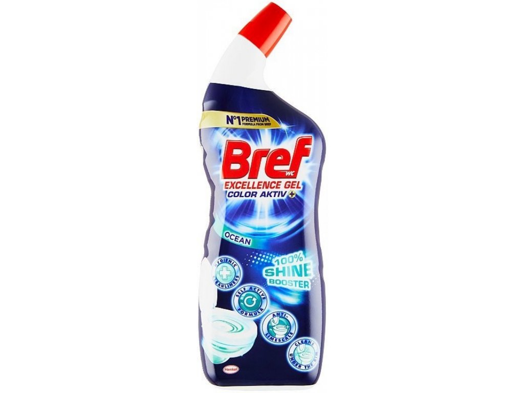 Bref Excellence Gel Color Aktiv+ Ocean WC čistič 700 ml - ATOP