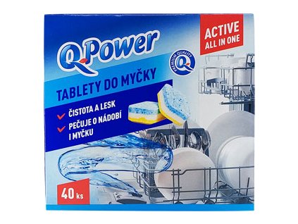 Q Power tablety do umývačky riadu all in one 40ks