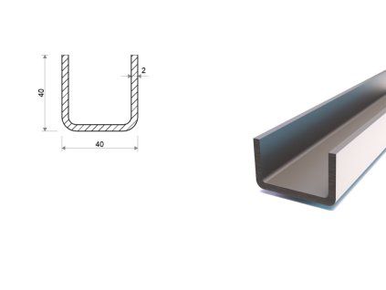 U profil 40x40x40x2