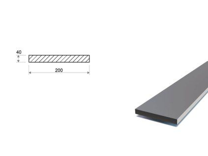 Flachstahl 200x40 mm (S355)