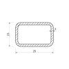 Rechteckrohr 25x15x2_2