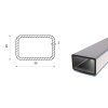 Rechteckrohr 35x25x3