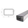 Rechteckrohr 45x25x3