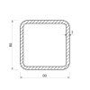 Vierkantrohr verzinkt 80x80x2_2