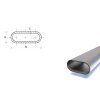 Flachovalrohr 50x30x1,5 mm