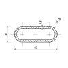 Flachovalrohr 50x30x1,5 mm_2