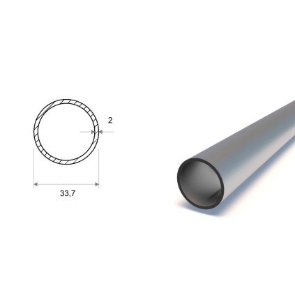 Stahlrohr 33,7x2 mm