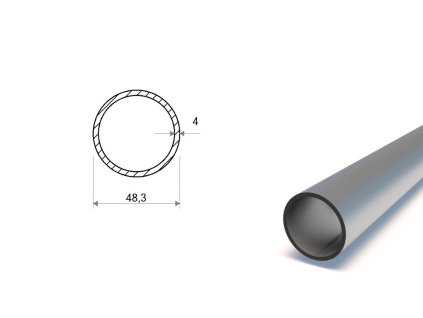 Stahlrohr 48,3x4 mm (S355)