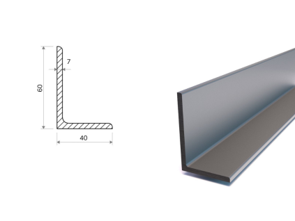 Winkelprofil 60x40x7