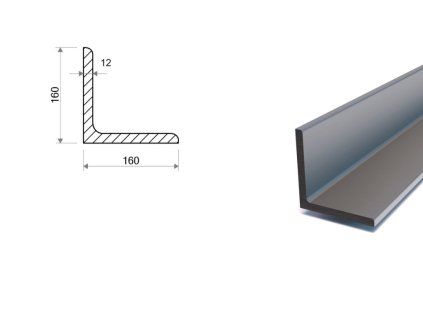 Winkelprofil 160x160x12