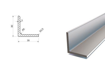 Winkelprofil verzinkt 30x30x3