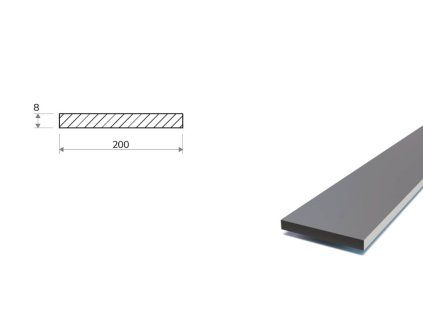 Flachstahl 200x8 mm