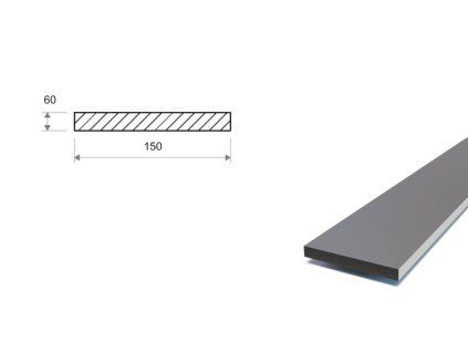 Flachstahl 150x60 mm (S355)