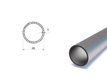 Nahtloses Stahlrohr 89x4 mm