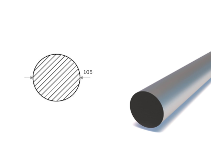 Rundstahl 105 mm (S355)