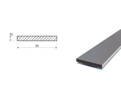 Flachstahl 90x35 mm (S355)