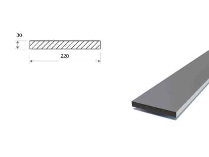 Flachstahl 220x30 mm (S355)