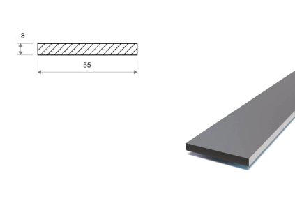Flachstahl 55x6 mm